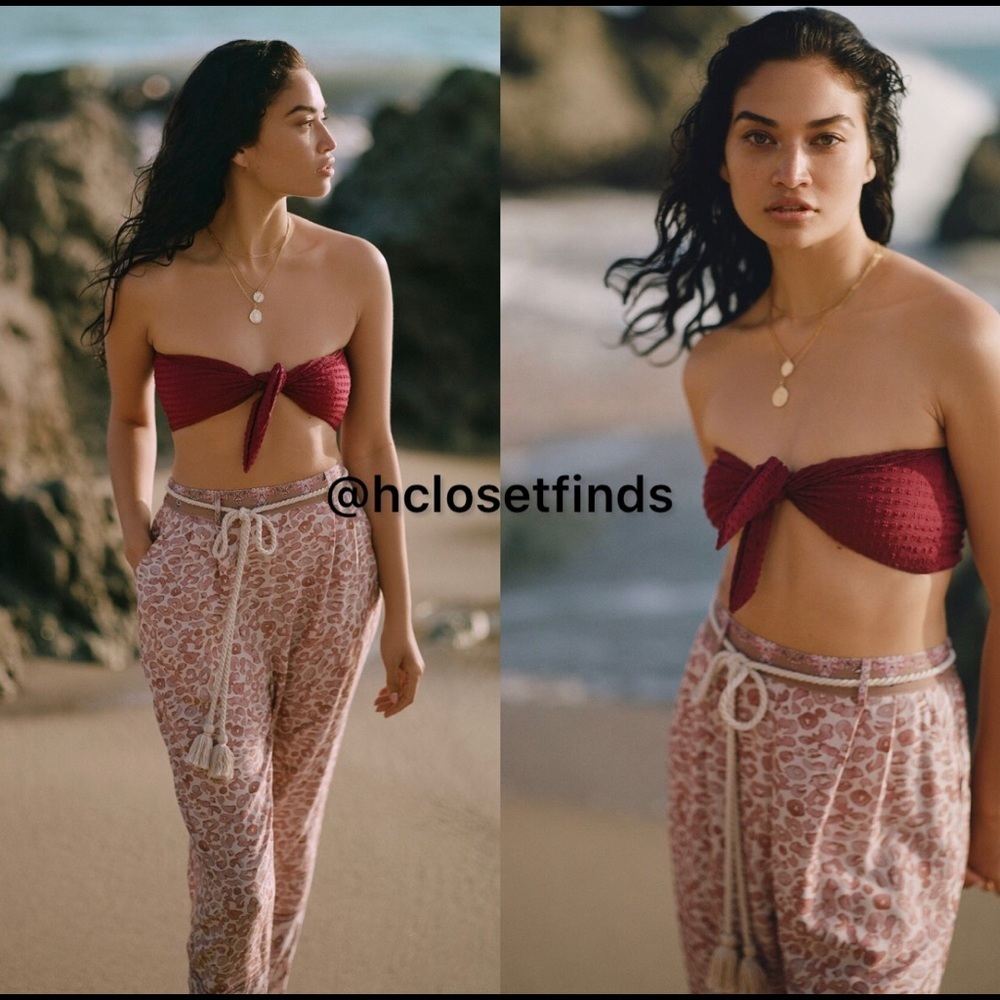 NWT Anthropologie Tasseled Tapered Pants